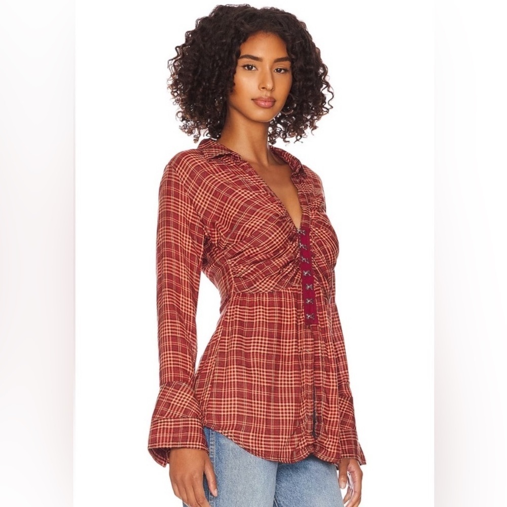 Free People Catalina Remade Button Down Shirt